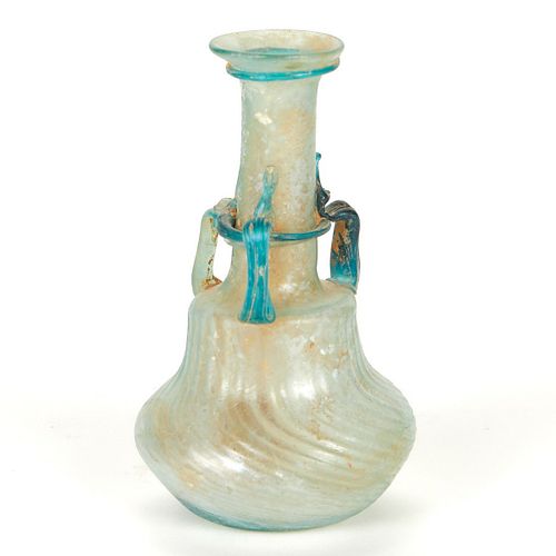 Roman Glass Vase w/ 3 Handles