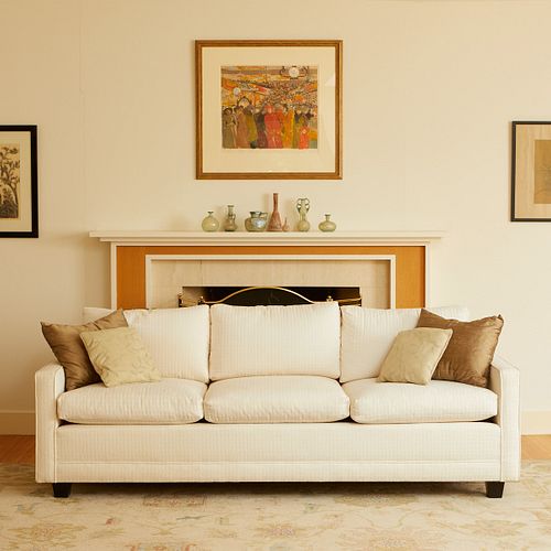 White Upholstered Sofa Dayton's