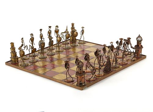 German Brutalist Chess Set