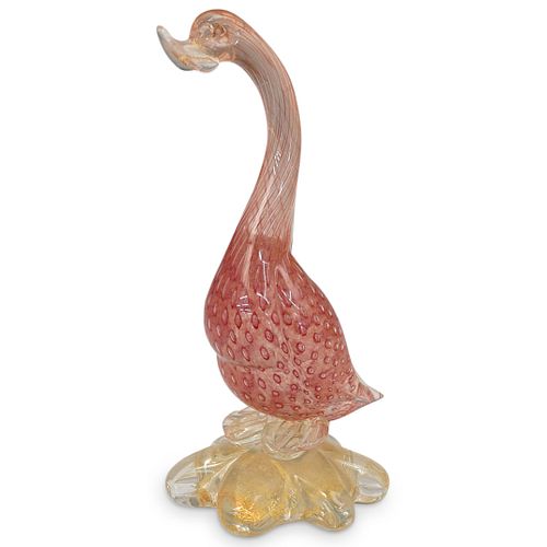 Murano Art Glass Goose Sculpture