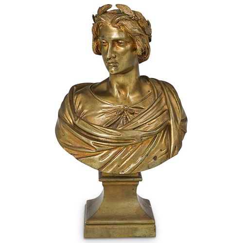 19th Cent. Greco Roman Bronze Bust
