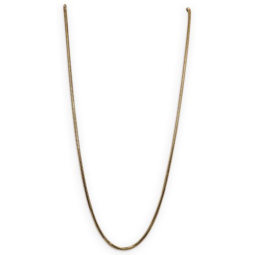 Italian 14k Gold Snake Chain Necklace