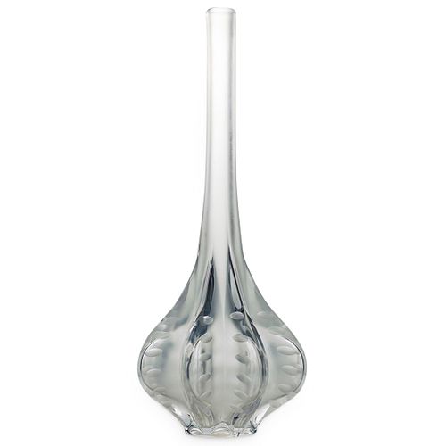 Marie Claude Lalique Crystal Vase
