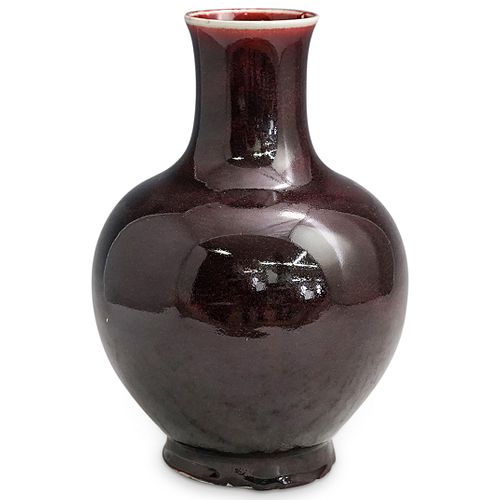 Langyao Porcelain Glazed Oxblood Vase