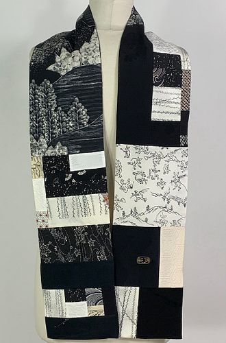 Black and White Forest Dance Scarf