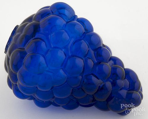 Contemporary German Kugel grape Christmas ornament, 6'' h. Provenance: The Estate of Mark and Joan Eaby