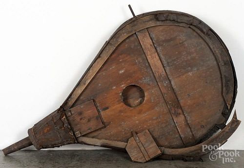 Large forge bellows, 18th/19th c., 57'' l.