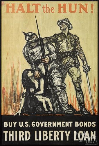 US WWI poster, 29'' x 19 1/2''.