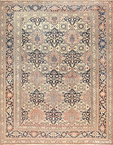 ANTIQUE PERSIAN KHORASSAN CARPET - No reserve. 15 ft 9 in x 12 ft 4 in ( 4.8 m x 3.76 m).