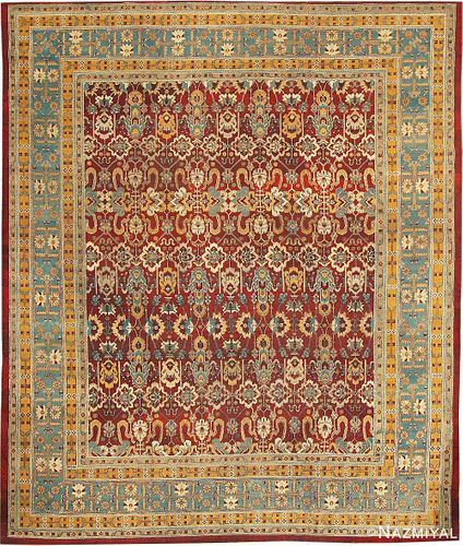ANTIQUE INDIAN AMRITSAR CARPET. 12 ft 11 in x 10 ft 7 in (3.94 m x 3.23 m).
