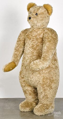 Massive stuffed teddy bear, 20th c., from FAO Schwarz, 73'' h.