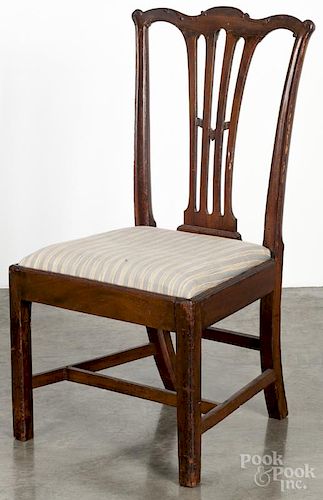 Pennsylvania Chippendale walnut dining chair, ca. 1780.