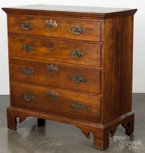 Pennsylvania Chippendale cherry chest of drawers, ca. 1795, 40'' h., 36'' w.