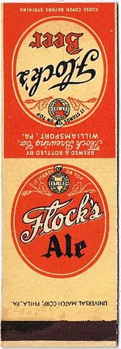 1934 Flock's Beer/Ale (sample) 114mm long PA-FLOCK-1 