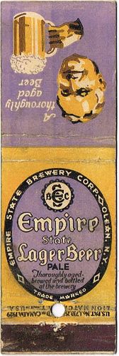 1935 Empire State Lager Beer 116mm long NY-ES-2 