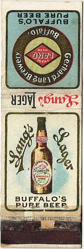 1906 Lang's Lager Beer 121mm long NY-LANG-1 