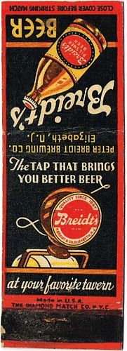 1940 Breidt's Beer 113mm long NJ-BREIDT-5 