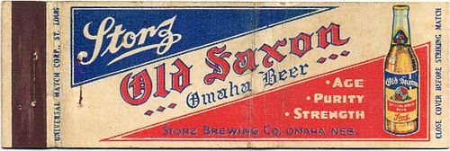 1933 Storz Old Saxon Omaha Beer 121mm long NE-STORZ-1 