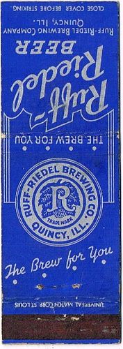 1936 Ruff-Reidel Beer IL-RUFF-3 