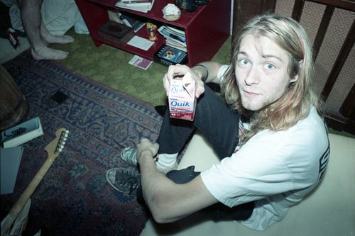 JJ Gonson. A91 - Kurt Cobain with a box of Quick