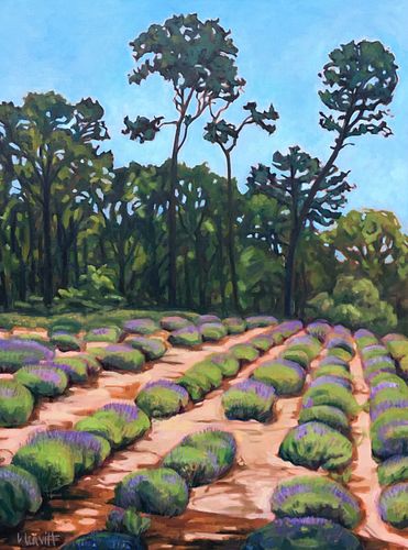 Laurie Leavitt, I took part in an exchange program with Colby College and spent my junior year of college at the SMFA. , Lavender Farm II
