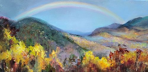 Tatiana Yanovskaya-Sink, Diploma '77, Rainbow over White Mountains