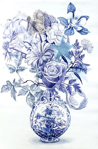 Adam Matak, MFA '15, Arrangement (Blue Vase)