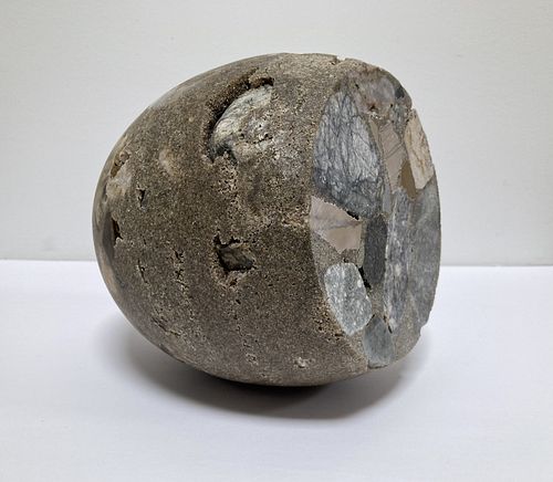 Jedediah Caesar, BFA '98, Aepyornithidae stone (grey core 2)