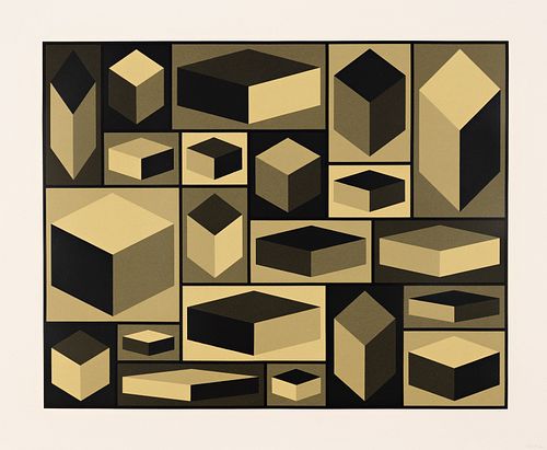 Sol LeWitt, Distorted Cubes (A)