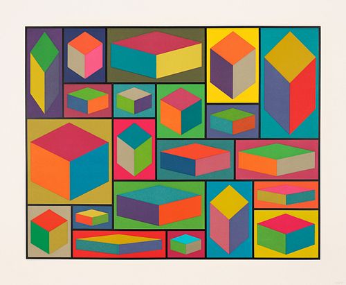Sol LeWitt, Distorted Cubes (E)