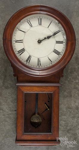 E. Howard mahogany wall clock, late 19th c., 31 3/4'' h.