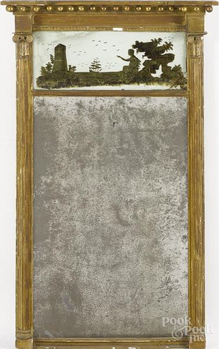 Federal giltwood mirror, ca. 1815, 42'' x 21 1/4''.