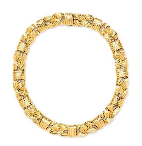 * An 18 Karat Yellow Gold Necklace, Chaavae, 107.93 dwts.
