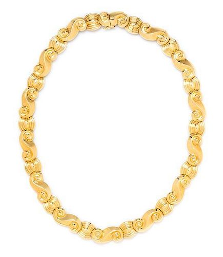 * An 18 Karat Yellow Gold Necklace, Chaavae, 82.00 dwts.