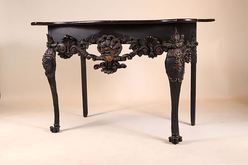 Rococo Style Carved and Painted Pier Table