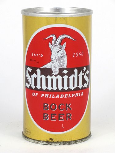 1964 Schmidt's Bock Beer (Philadelphia) Zip Top Can 123-13