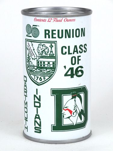 1971 Carling Black Label Beer 25th Dartmouth Reunion Bank Top Can 216-04