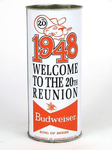 1968 Budweiser Princeton Tigers 20th Reunion 16oz Cup Can 219-02