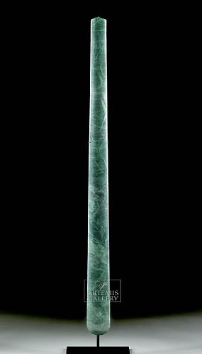 Huge / Rare Olmec Jadeite Celt - 30"L