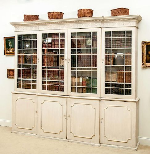 George III Style Painted Bookcase