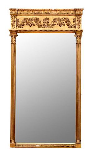 Federal Style Carved Giltwood Pier Mirror
