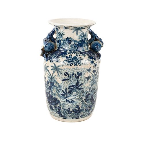 Antique Chinese Blue and White Urn Vase