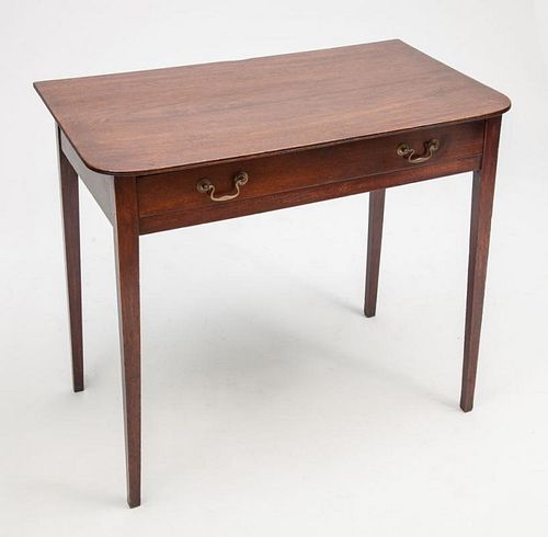 George III Mahogany Single-Drawer Console Table