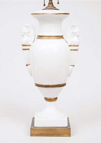Ceramic Urn-Form Lamp