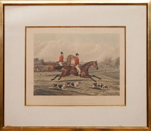 After Henry Thomas Alken (1785-1851): The Right and Wrong Sort, Or a Good and Bad Style of Going Across Country, Plates 1-4 from Fores's Hunting Sketc