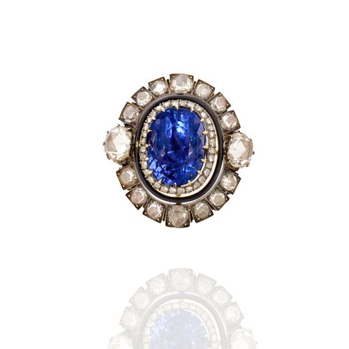 AGL Ceylon Sapphire Pendant / Brooch
