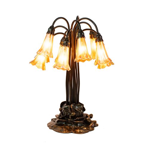 Tiffany Studios 'Ten-Light Lily' Table Lamp