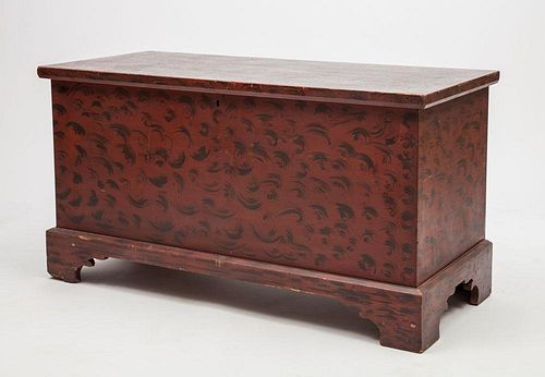 Federal Style Grain-Painted Blanket Chest
