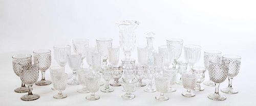 Thirty-Five Miscellaneous Pieces of Pressed Glassware
