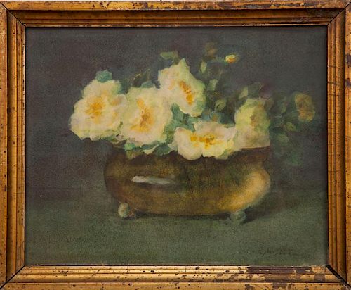 American School: Still Life with Flowers; and Landscape
